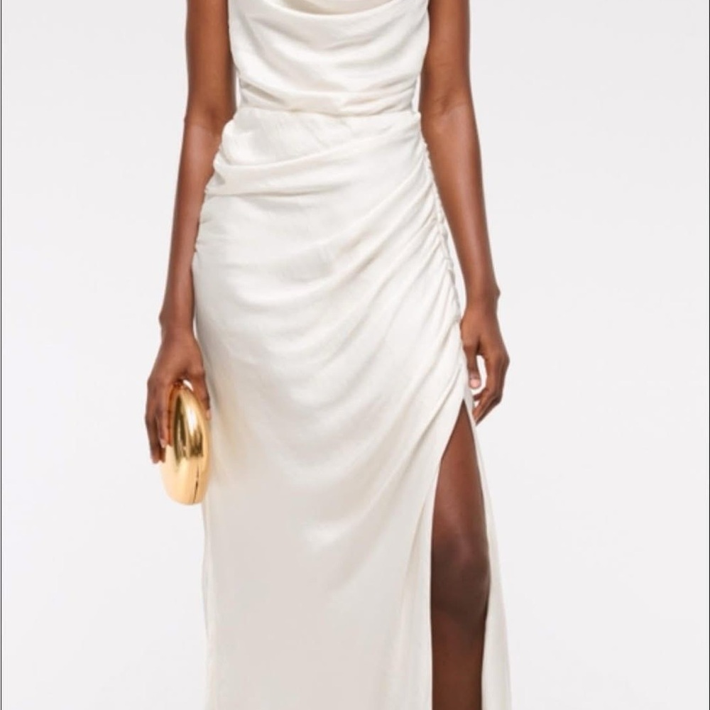 Abercrombie & Fitch Cream Maxi Dress
